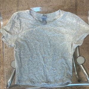 Gray Women's Crop Top